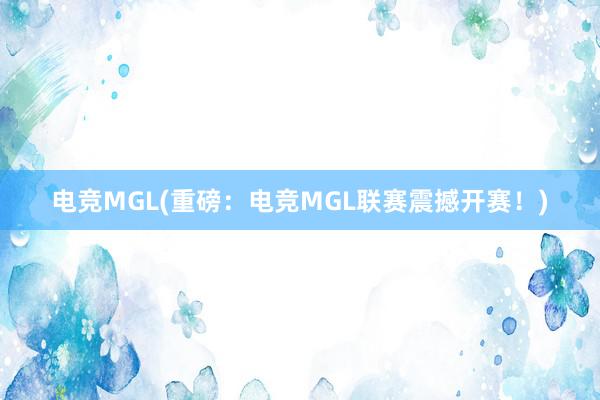 电竞MGL(重磅：电竞MGL联赛震撼开赛！)