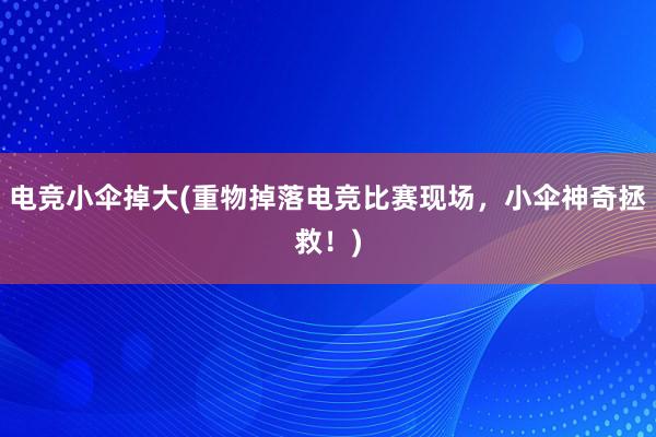 电竞小伞掉大(重物掉落电竞比赛现场，小伞神奇拯救！)