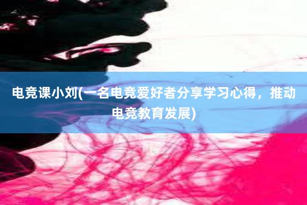   电竞课小刘(一名电竞爱好者分享学习心得，推动电竞教育发展)