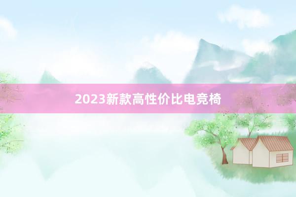 2023新款高性价比电竞椅