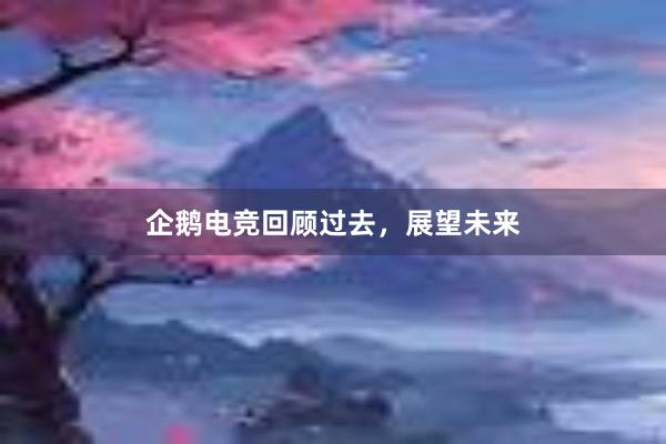   企鹅电竞回顾过去，展望未来