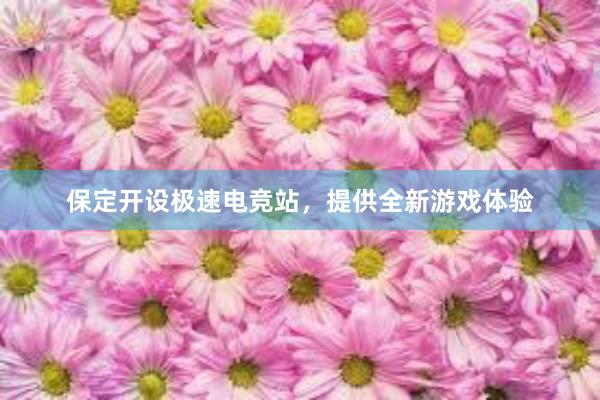 保定开设极速电竞站，提供全新游戏体验