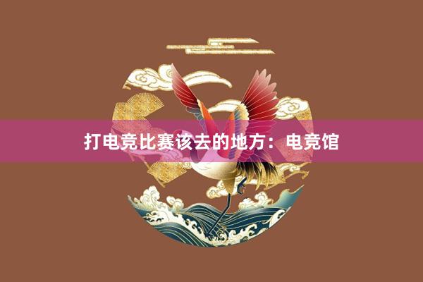 打电竞比赛该去的地方：电竞馆